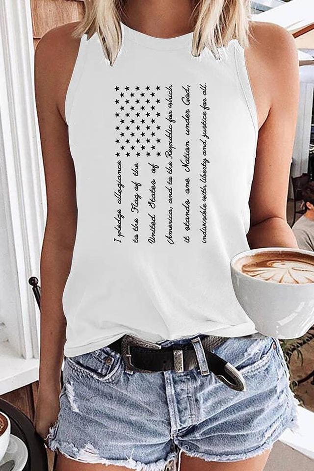 Flag Graphic Tank Top Product Image