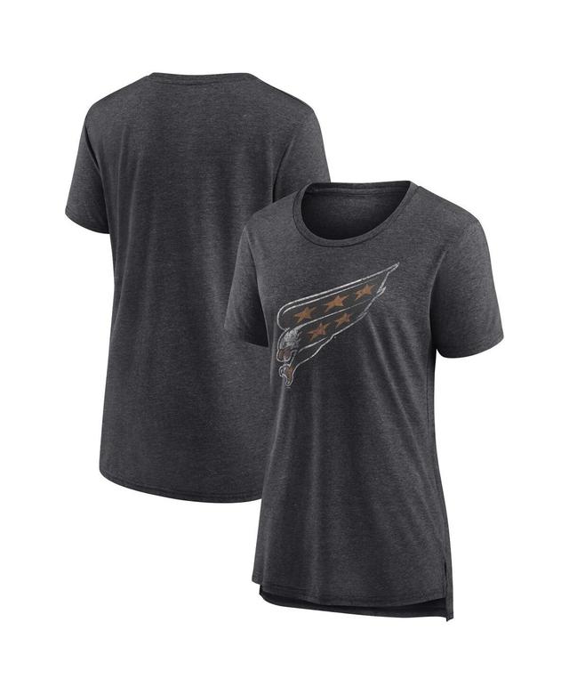 Womens Fanatics Heather Charcoal Washington Capitals Special Edition 2.0 Modern T-shirt Product Image