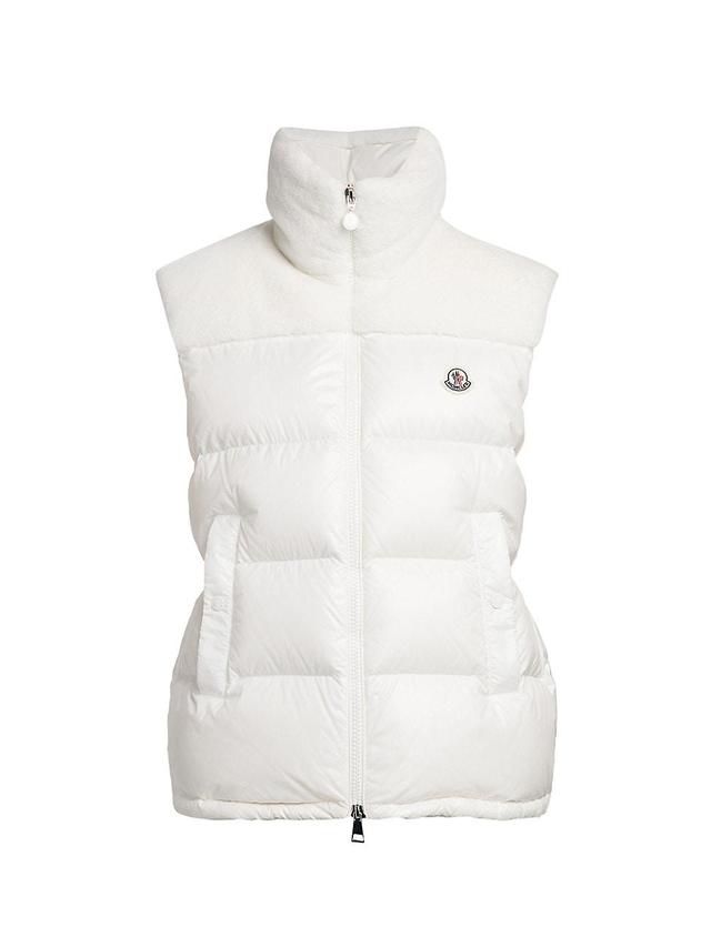 Moncler Lempa Down Puffer Vest with Faux Fur Trim Product Image