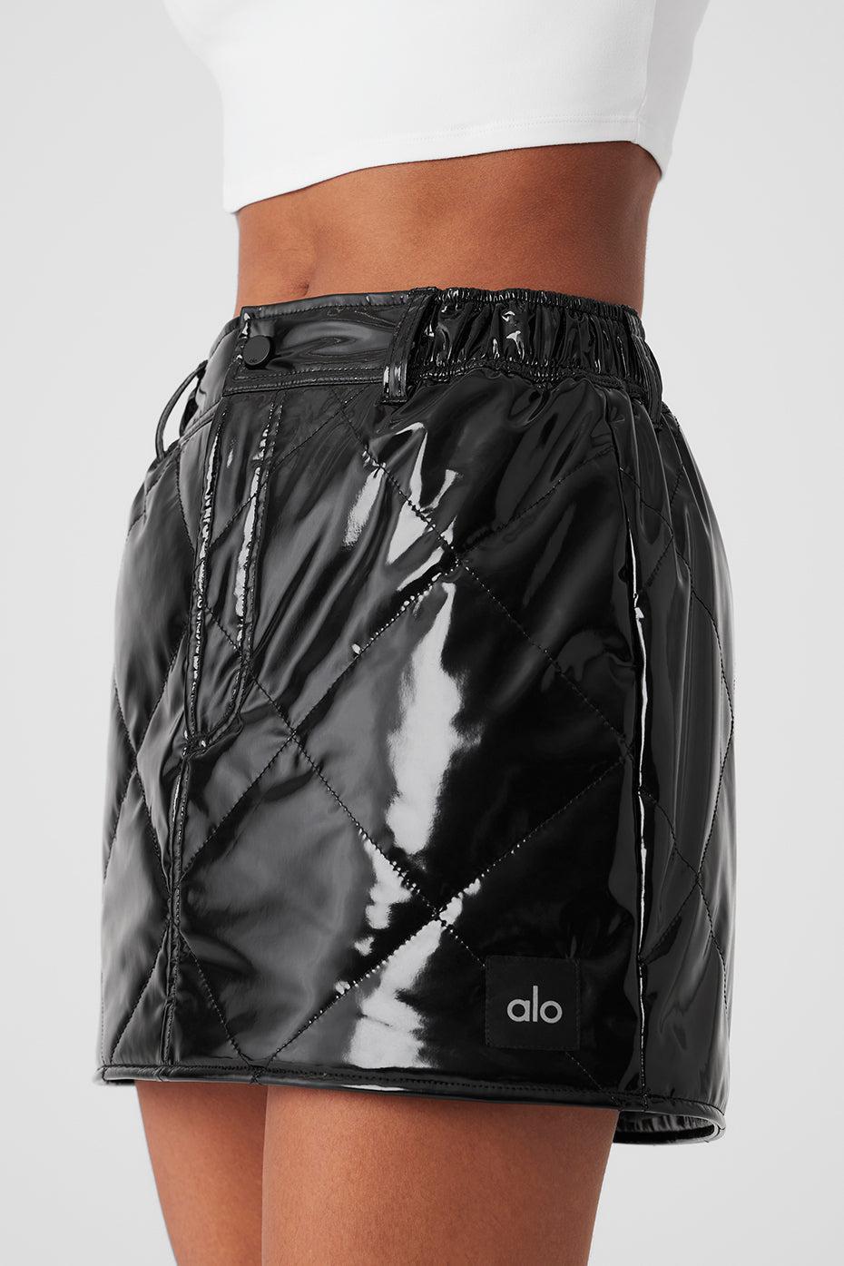 Snomoto Puffer Mini Skirt - Black Female Product Image