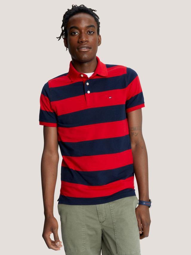 Tommy Hilfiger Men's Slim Fit Rugby Stripe Polo Product Image