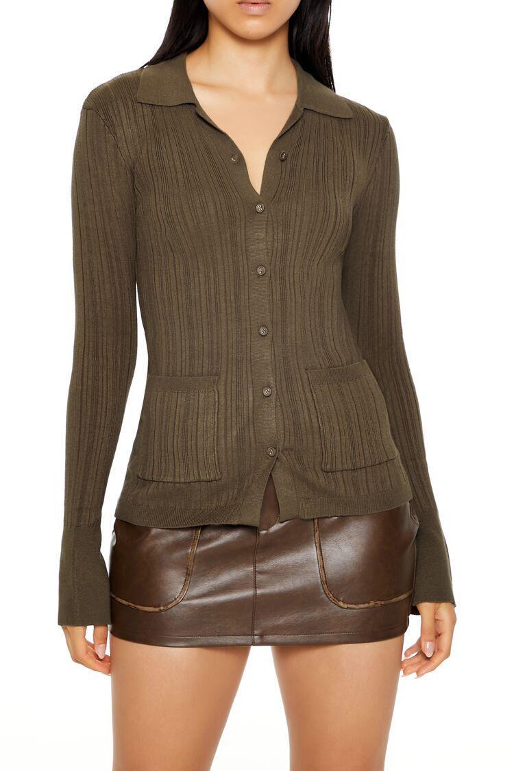 Ribbed Cardigan Sweater | Forever 21 product image