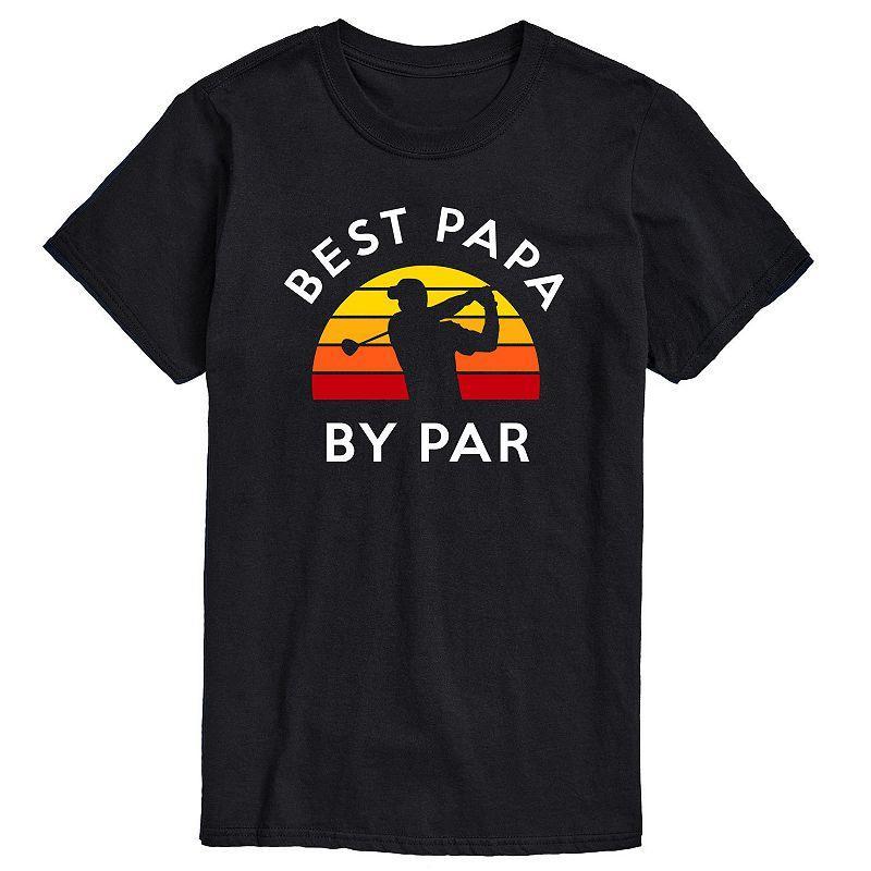 Mens Best Papa By Par Golf Graphic Tee Product Image