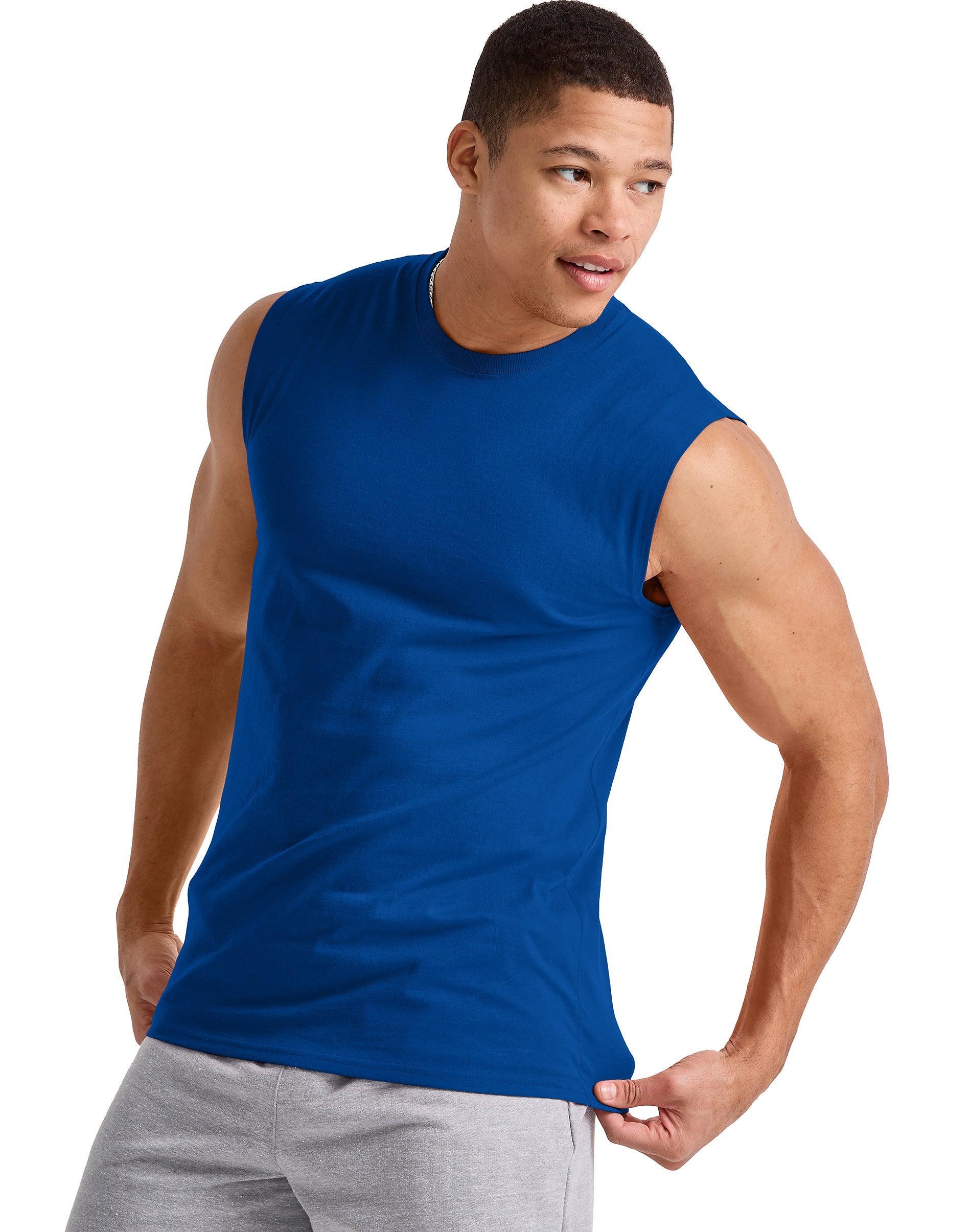 Hanes Essentials Mens Muscle Tank Champion Scarlet M Product Image