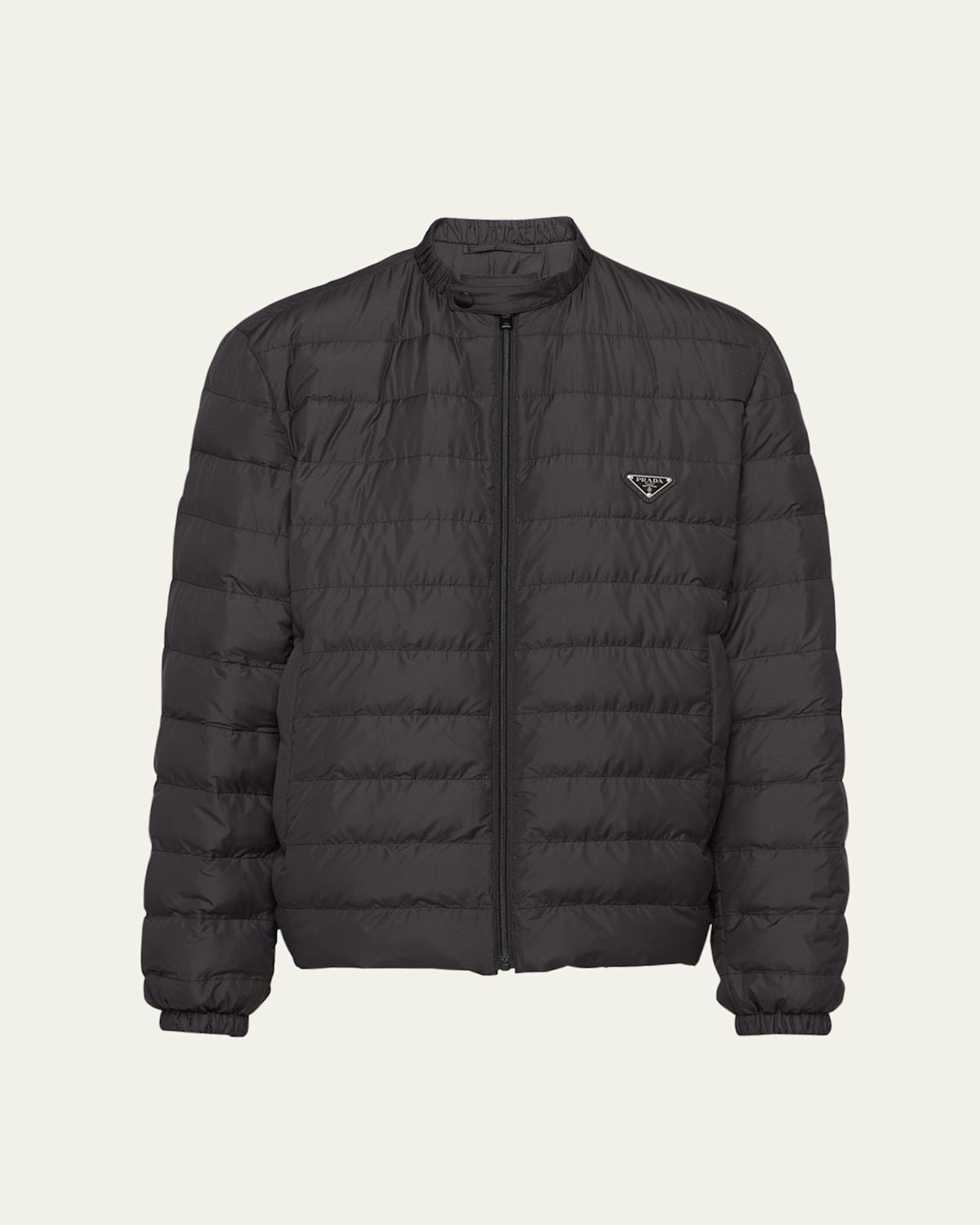 Mens Zip-Front Puffer Jacket Product Image