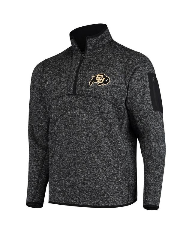 Antigua Mens Black Colorado Buffaloes Fortune Half-Zip Sweatshirt Product Image