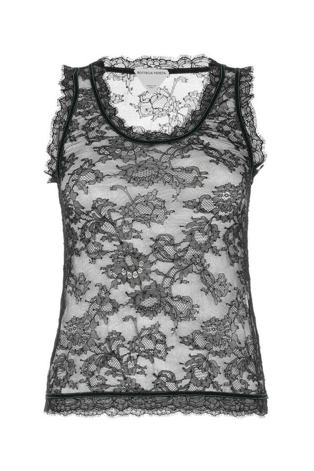 Black Lace Top Product Image