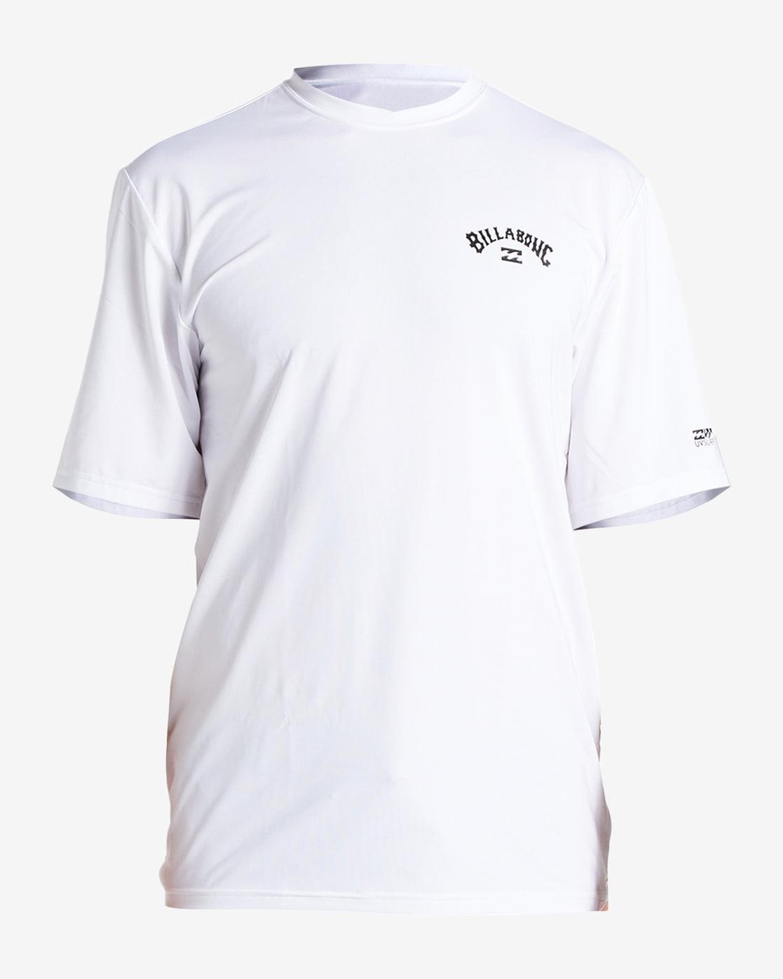 Arch Wave Loose Fit UPF 50+ Short Sleeve Surf Tee - White Male Product Image