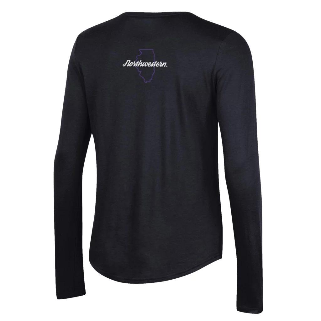 Women's UA Performance Cotton Collegiate Long Sleeve Product Image