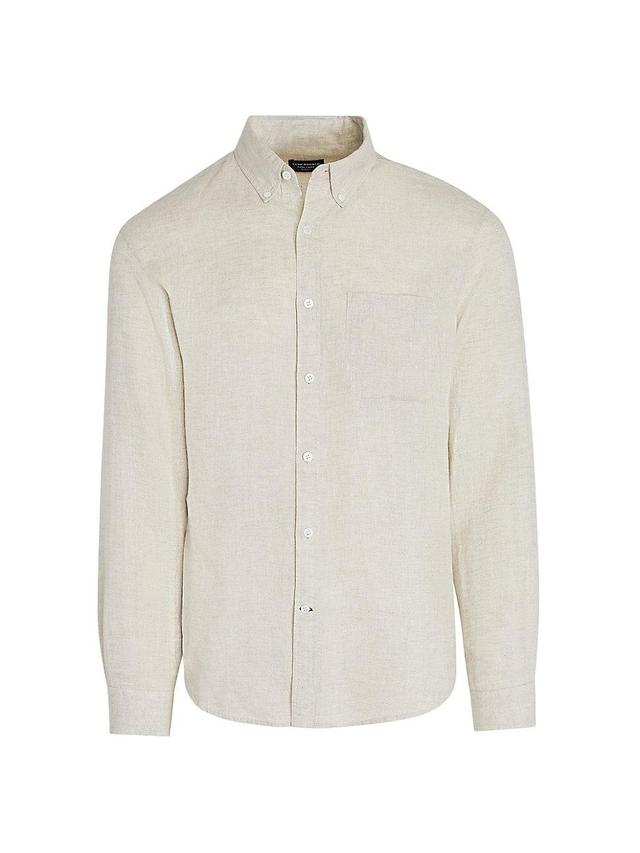 Mens Linen Button-Down Shirt Product Image