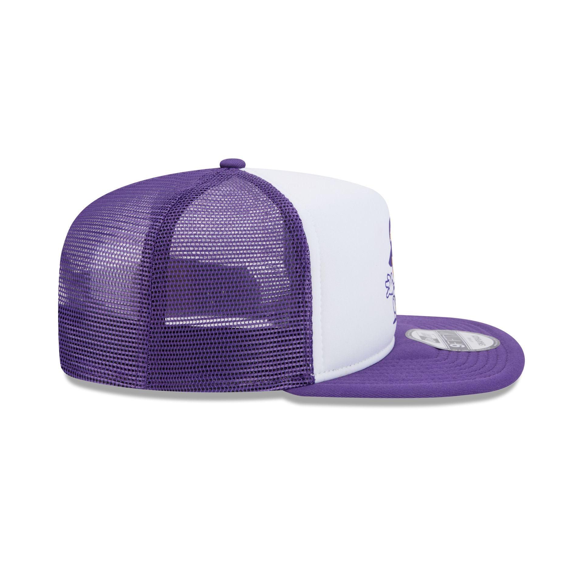 Los Angeles Lakers Court Sport 9FIFTY A-Frame Trucker Hat Male Product Image