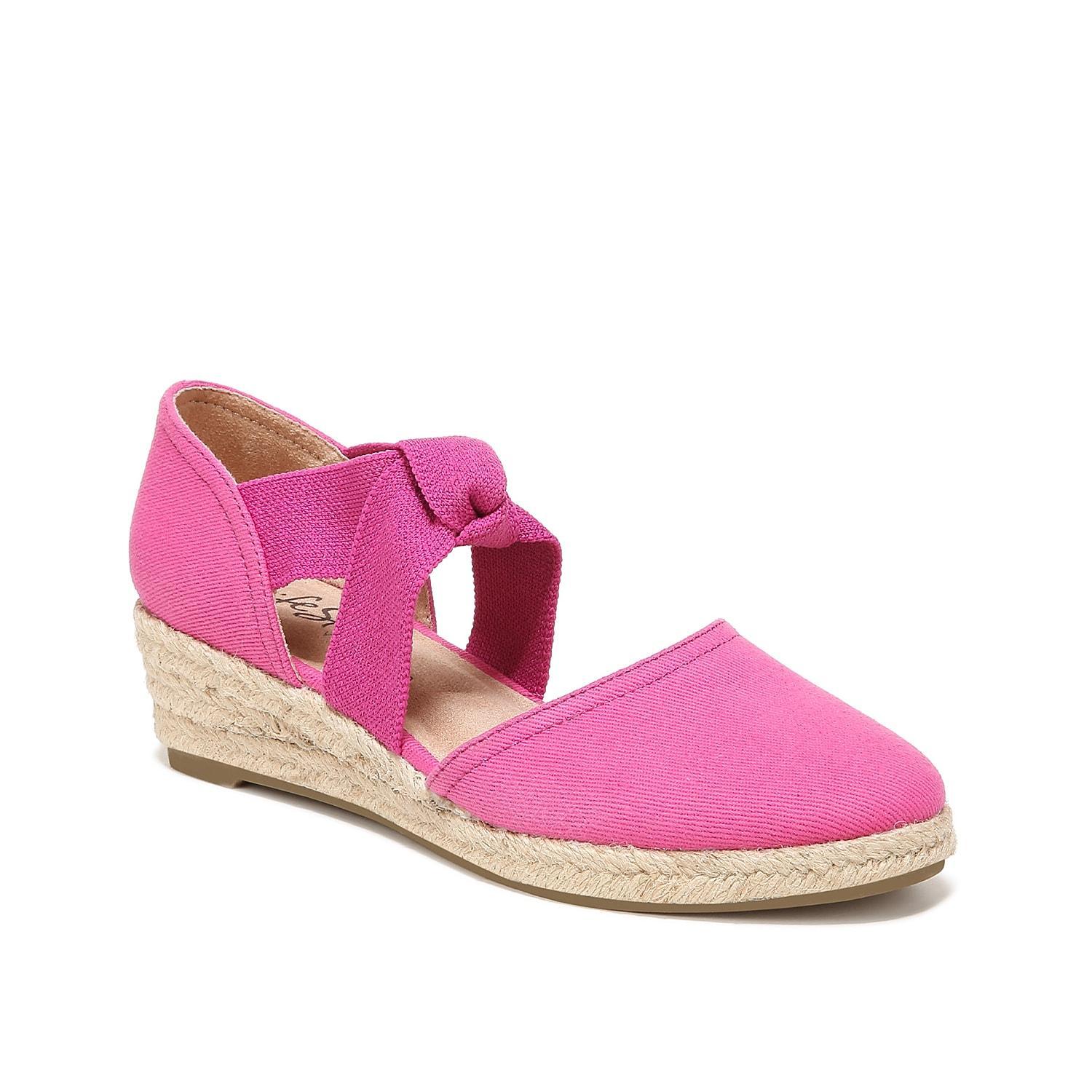 LifeStride Kascade Womens Wedge Sandals Dark Pink Product Image