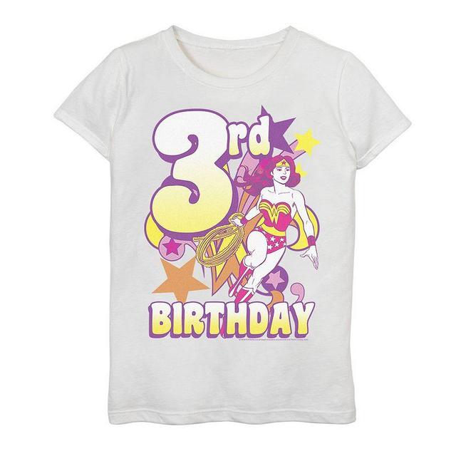 Girls 4-16 Wonder Woman 3rd Birthday Tee, Girls Product Image