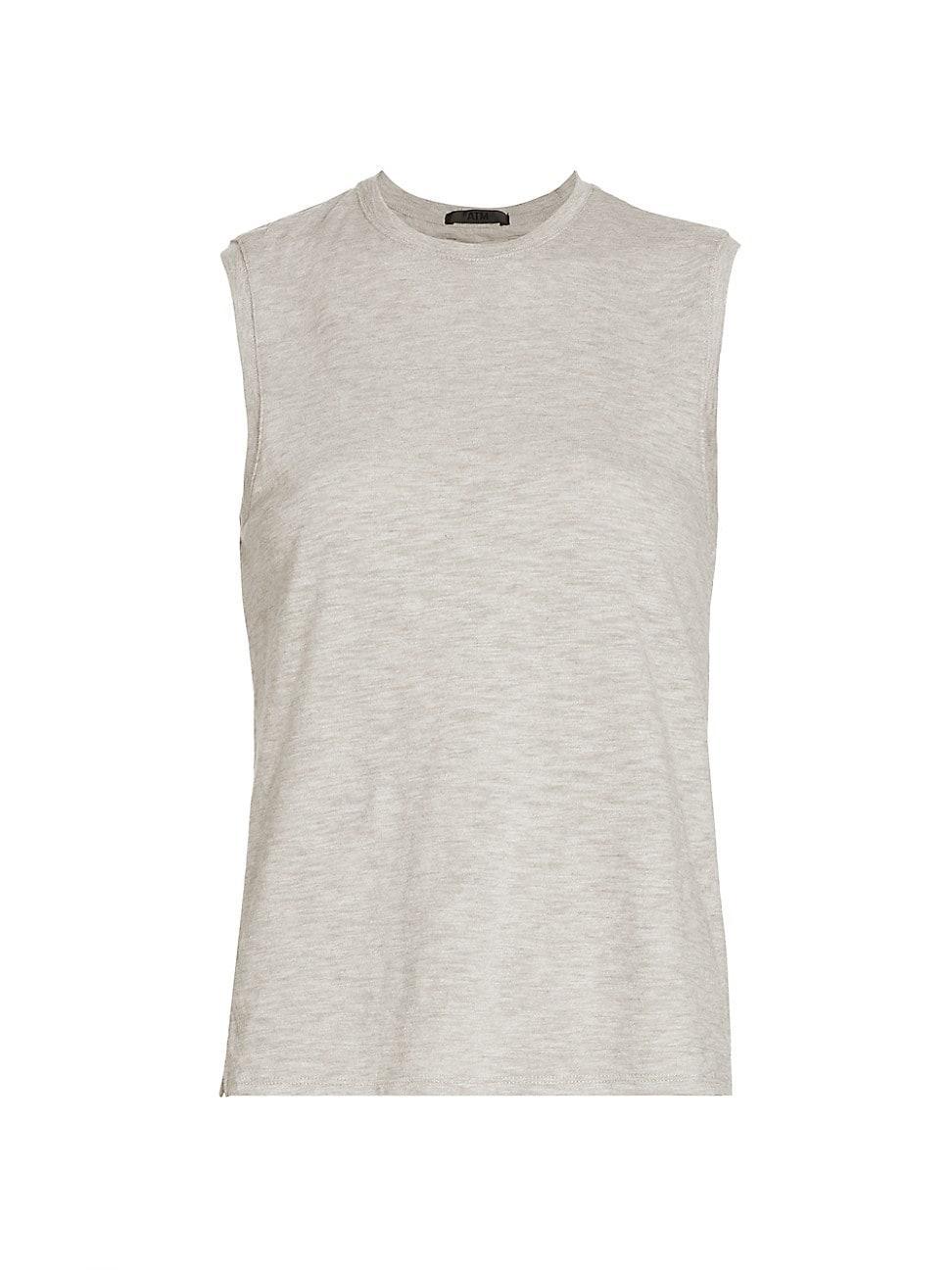 Womens Cotton Slub-Knit Sleeveless Top product image