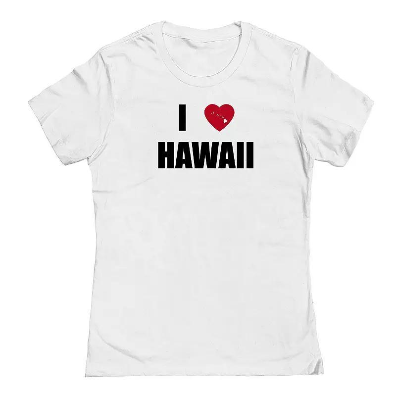 Juniors I Heart Hawaii Graphic Tee, Womens Product Image