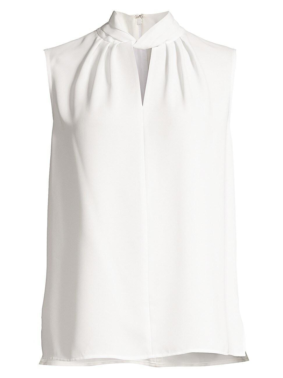 Womens Sleeveless Twist Neck Top Product Image