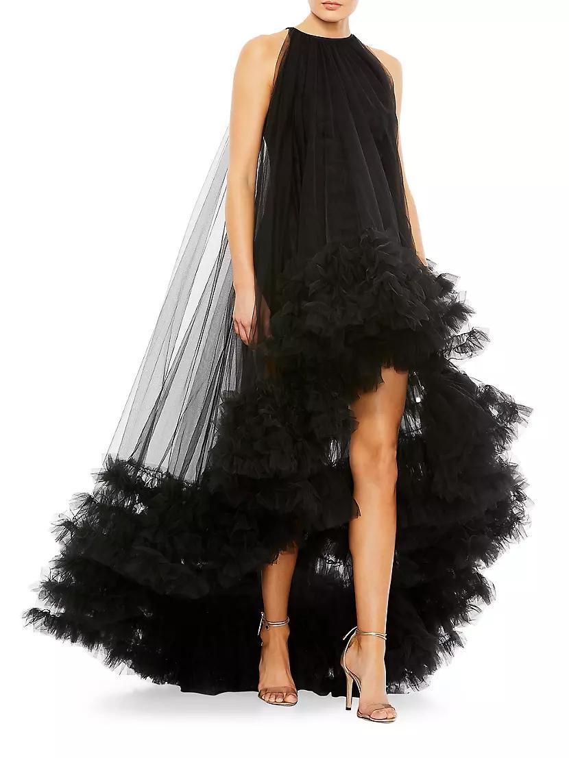 Ruffled Hem High-Low Gown Product Image