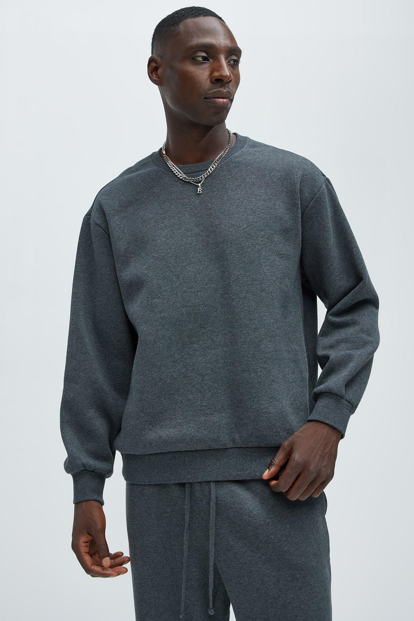 Tyson Crew Neck Sweatshirt - Charcoal Product Image