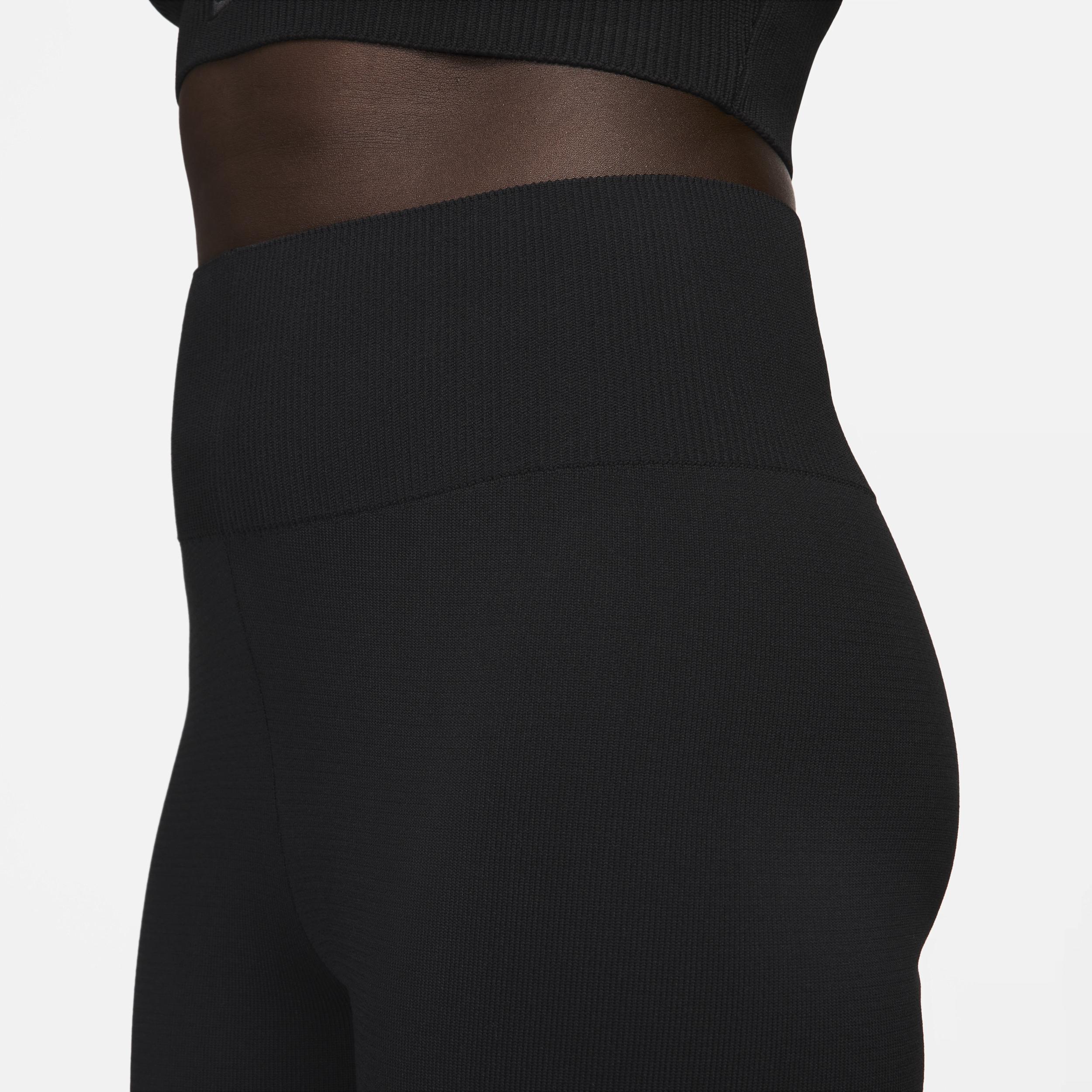 Womens Nike Sportswear Chill Knit Tight High-Waisted Sweater Flared Pants Product Image