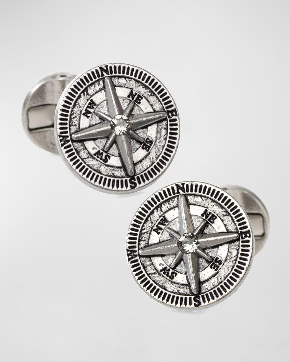 Cufflinks, Inc. Compass Stainless Steel Cuff Links Product Image