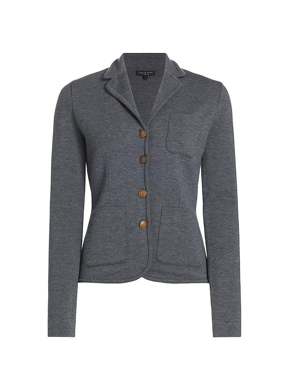 rag & bone Abigail Merino Wool Blend Blazer Product Image