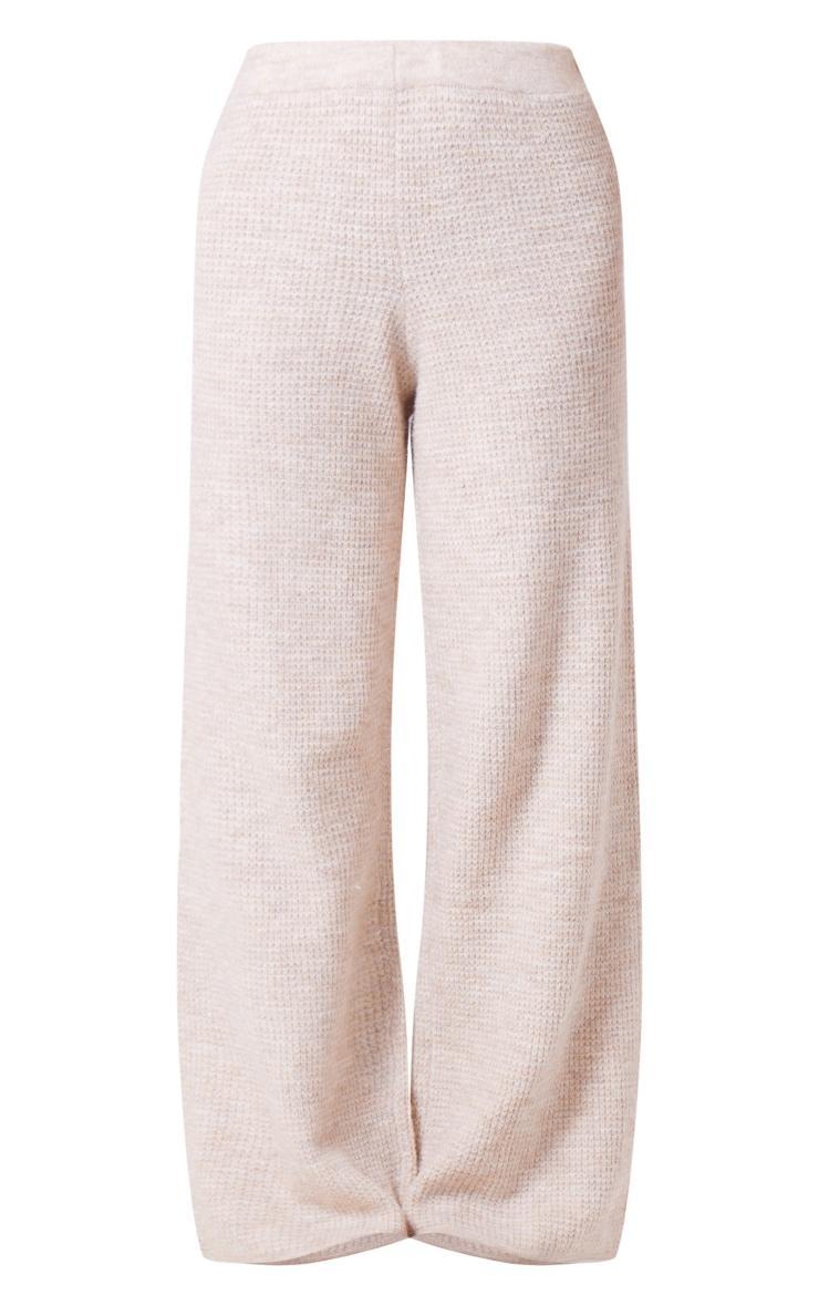 Sand Textured Knitted Pants Product Image