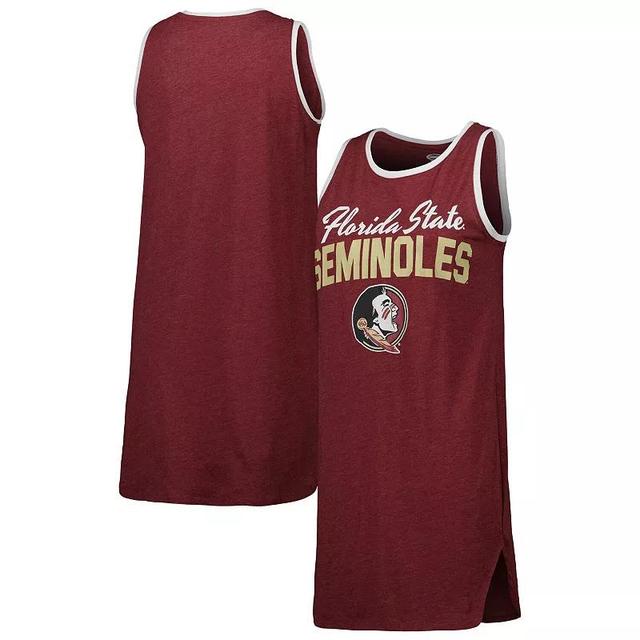 Womens Concepts Sport Garnet/White Florida State Seminoles Tank Nightshirt Product Image