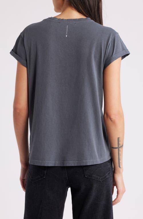 Anna Cotton T-shirt In Periscope Grey Product Image