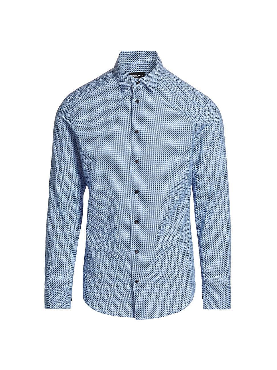 Mens Geo-Print Sport Shirt Product Image