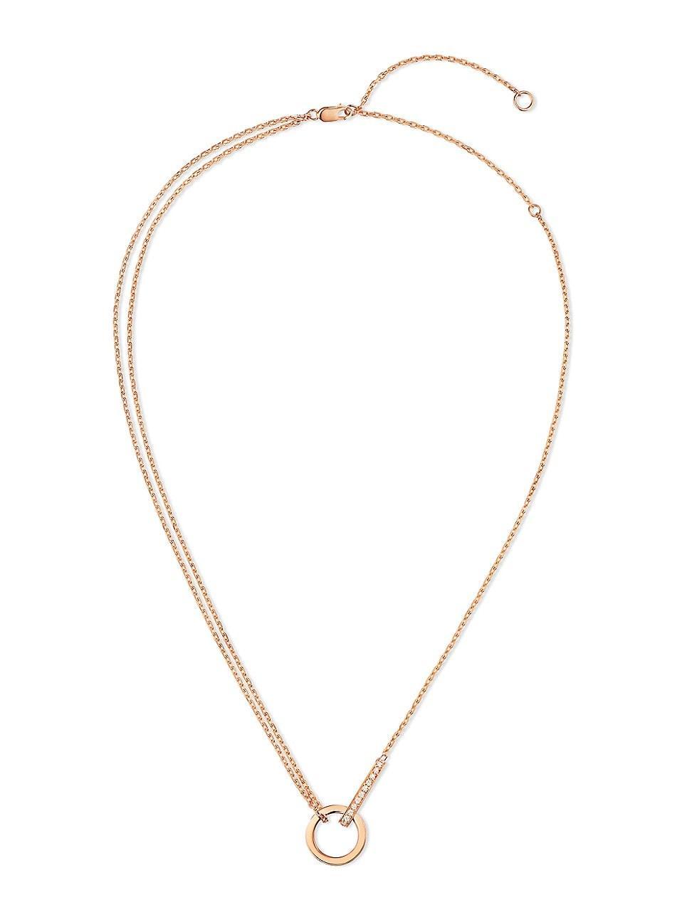 Womens Berbere 18K Rose Gold & Diamond Necklace Product Image