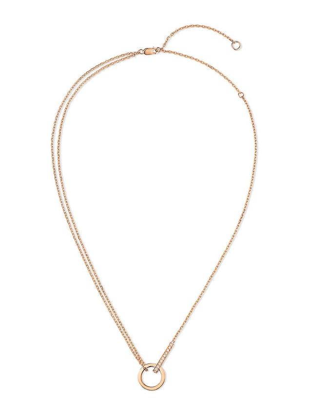 Womens Berbere 18K Rose Gold & Diamond Necklace Product Image