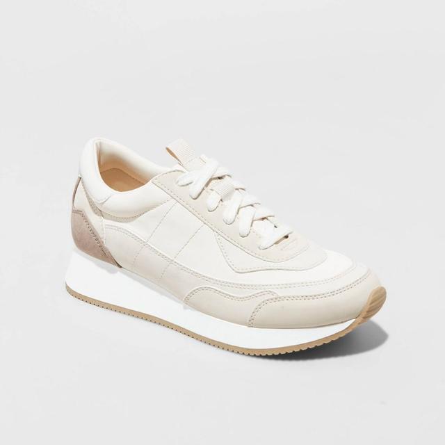 Womens Courtney Sneakers - Universal Thread Light Beige 8 Product Image