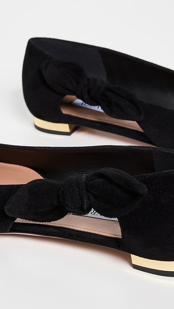 Aquazzura Very Bow Tie Ballet Flats | Shopbop Product Image