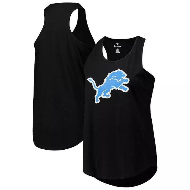 Womens Fanatics Detroit Lions Plus Size Racerback Tank Top Product Image