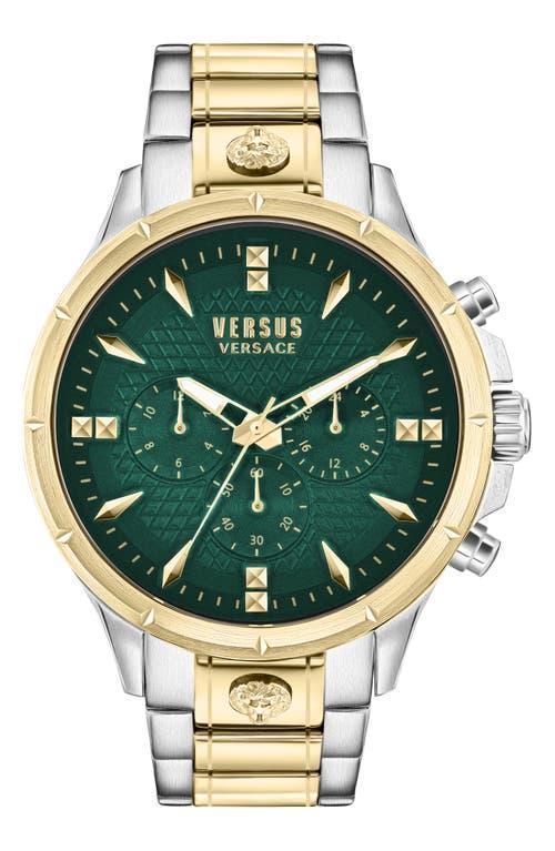 Versus Versace Mens Chrono Lion Modern Multifunction Two-Tone Stainless Steel Watch 45mm - Two-Tone Product Image