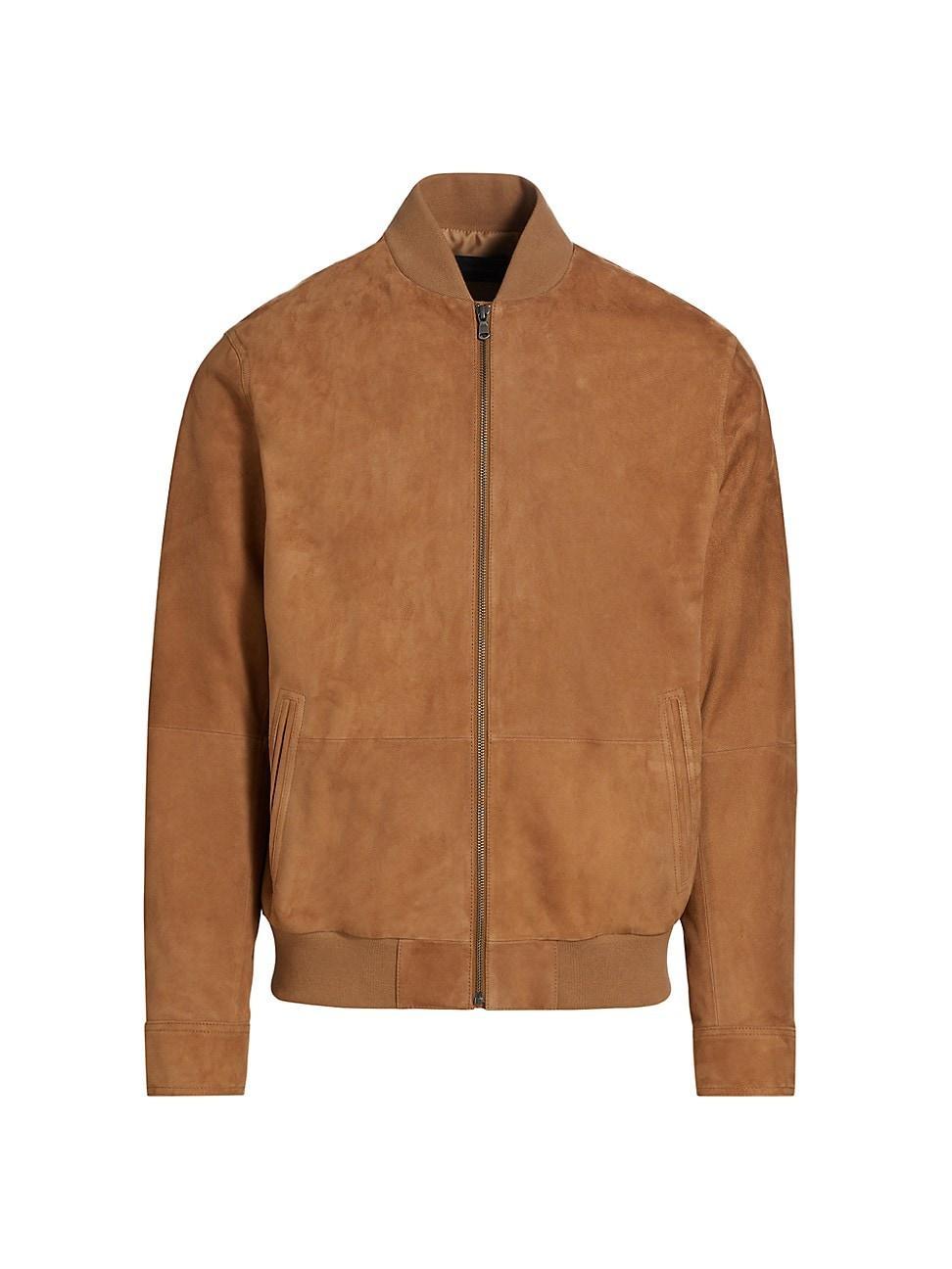 Mens COLLECTION Suede Bomber Jacket Product Image