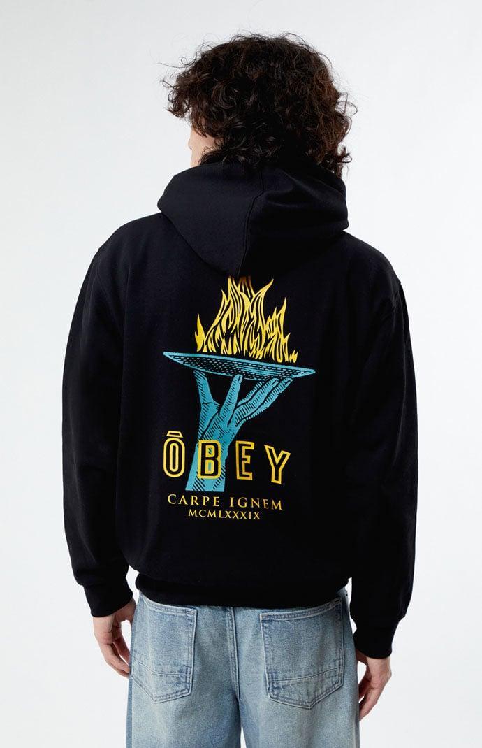 Obey Men's Seize Fire Box Fit Hoodie Product Image