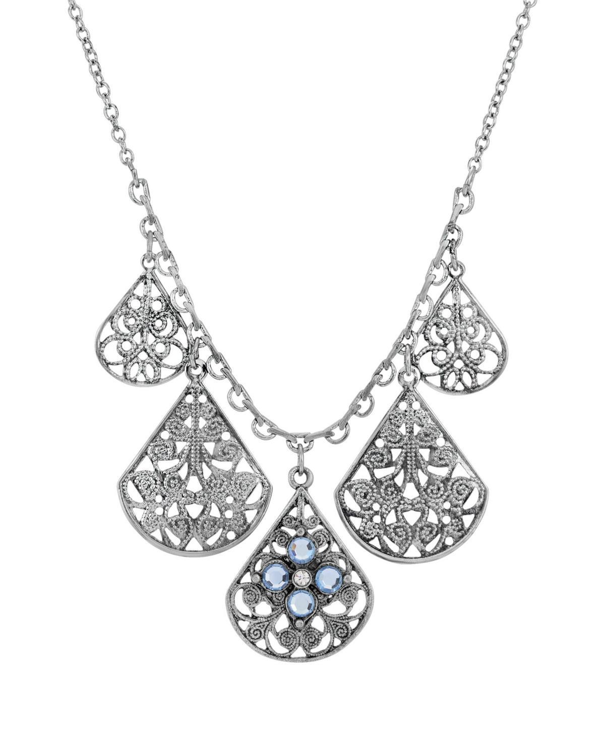 2028 Flower Multi Teardrop Necklace Product Image