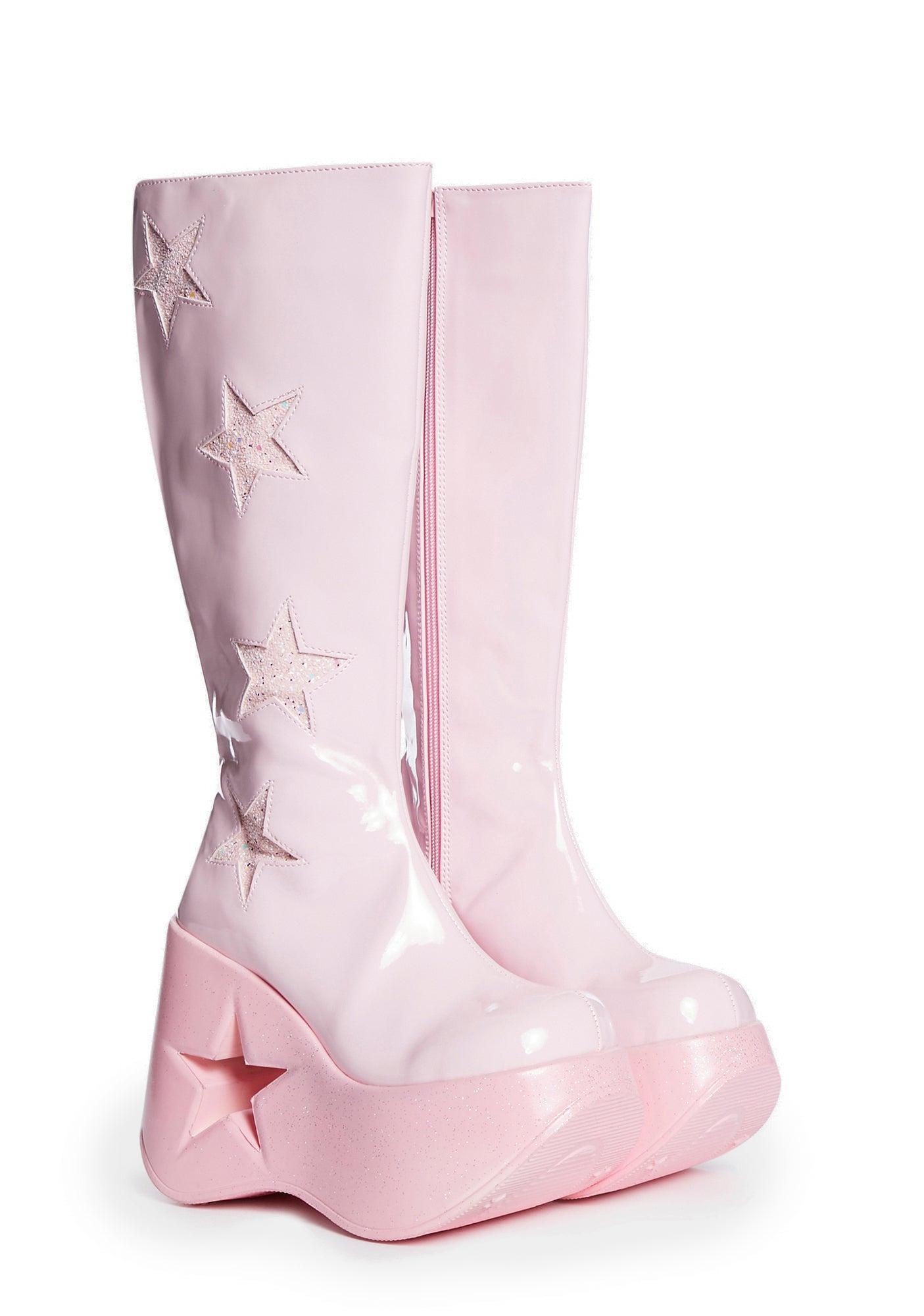 Pink Dynamite-218 Knee High Boots Male Product Image