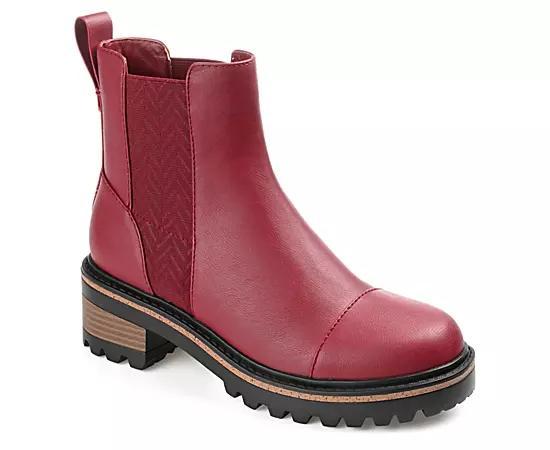 Journee Collection Mirette Tru Comfort Foam Womens Chelsea Boots Red Product Image