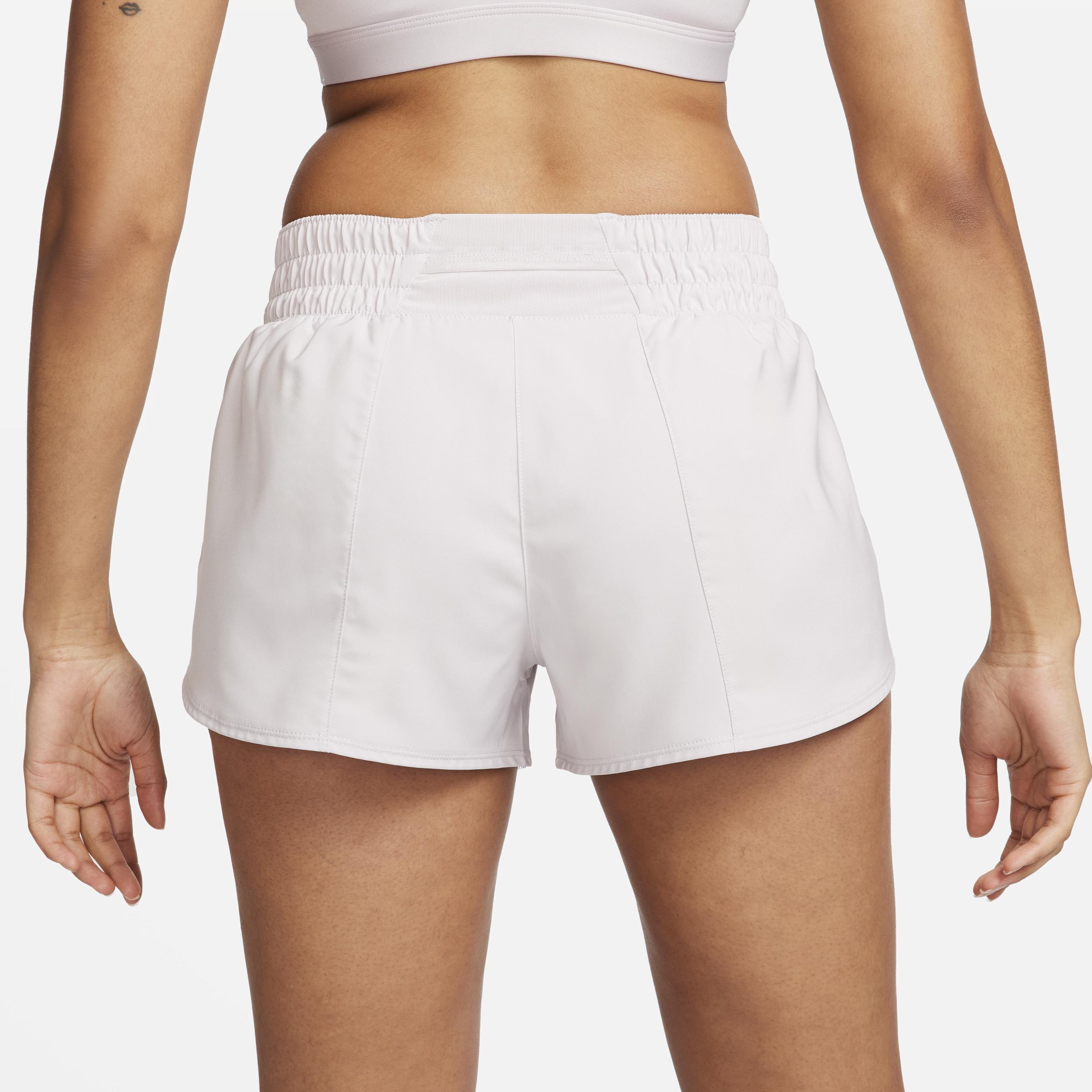 Nike Women's One Dri-FIT Mid-Rise 3" Brief-Lined Shorts Product Image