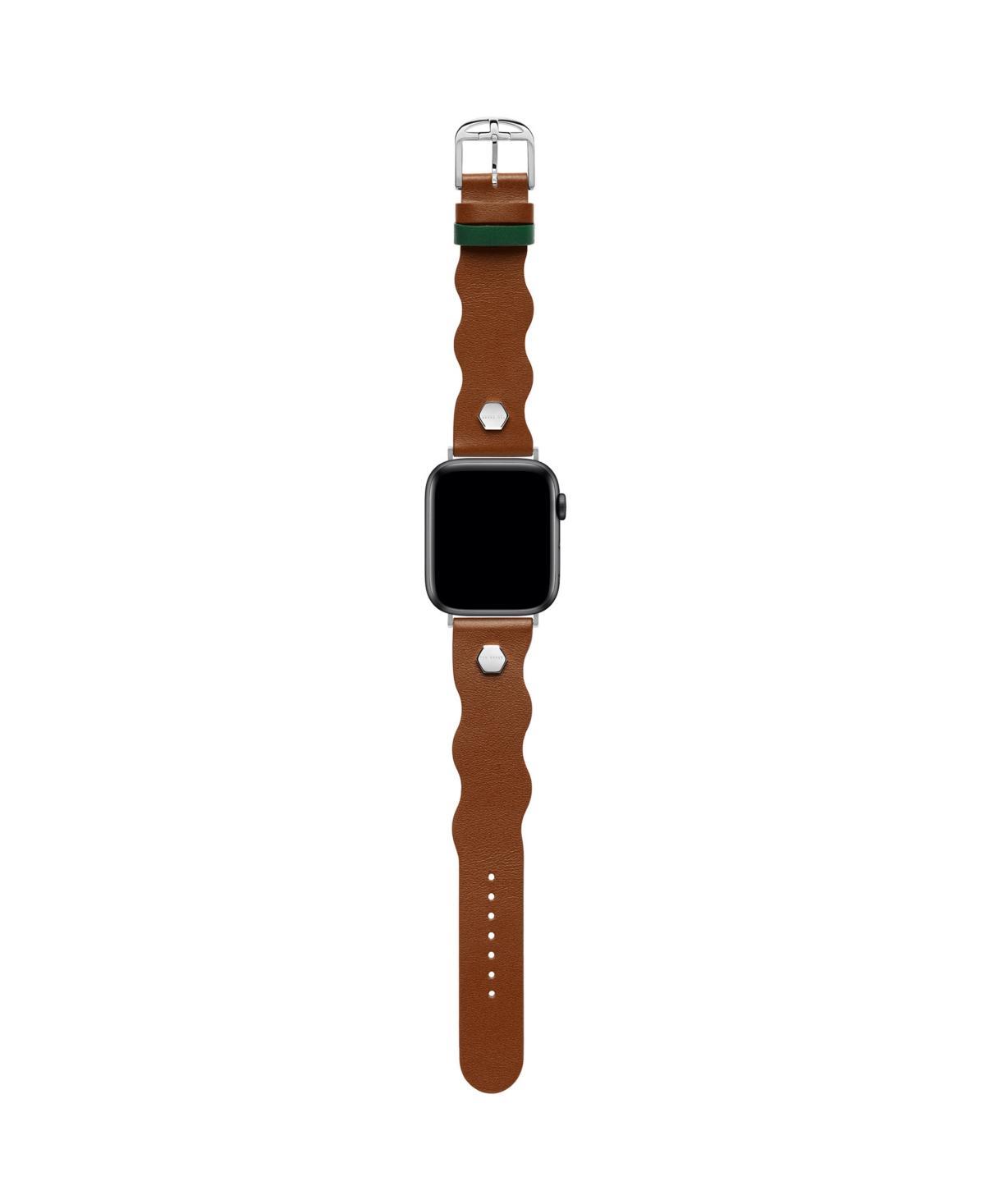 Ted Baker Womens Ted Wavy Design Tan Leather Strap Product Image