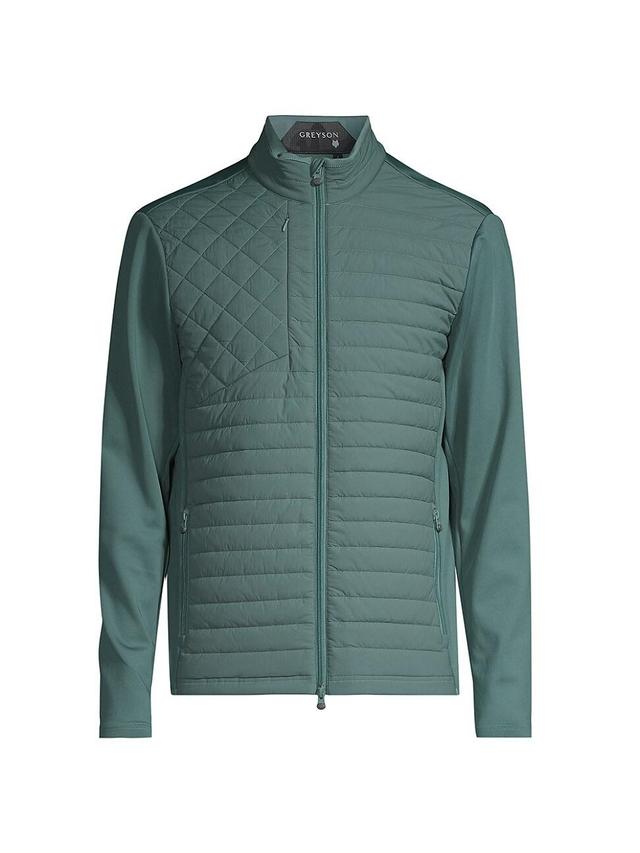 Mens Yukon Quilted Shell& Knit Hybrid Jacket Product Image