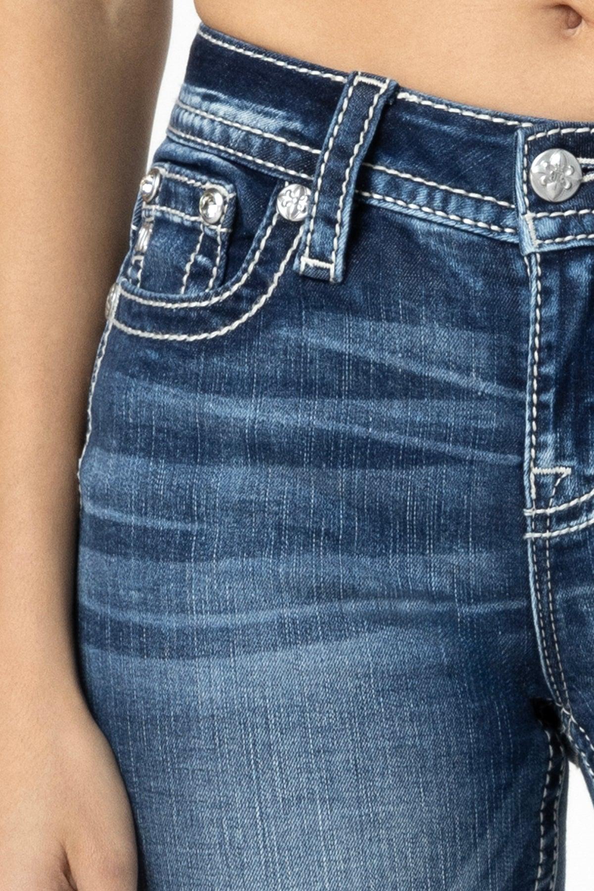 Fleur Glass Bootcut Jeans Product Image