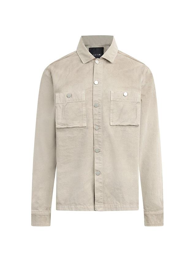 Mens Wade Cotton Twill Overshirt Product Image