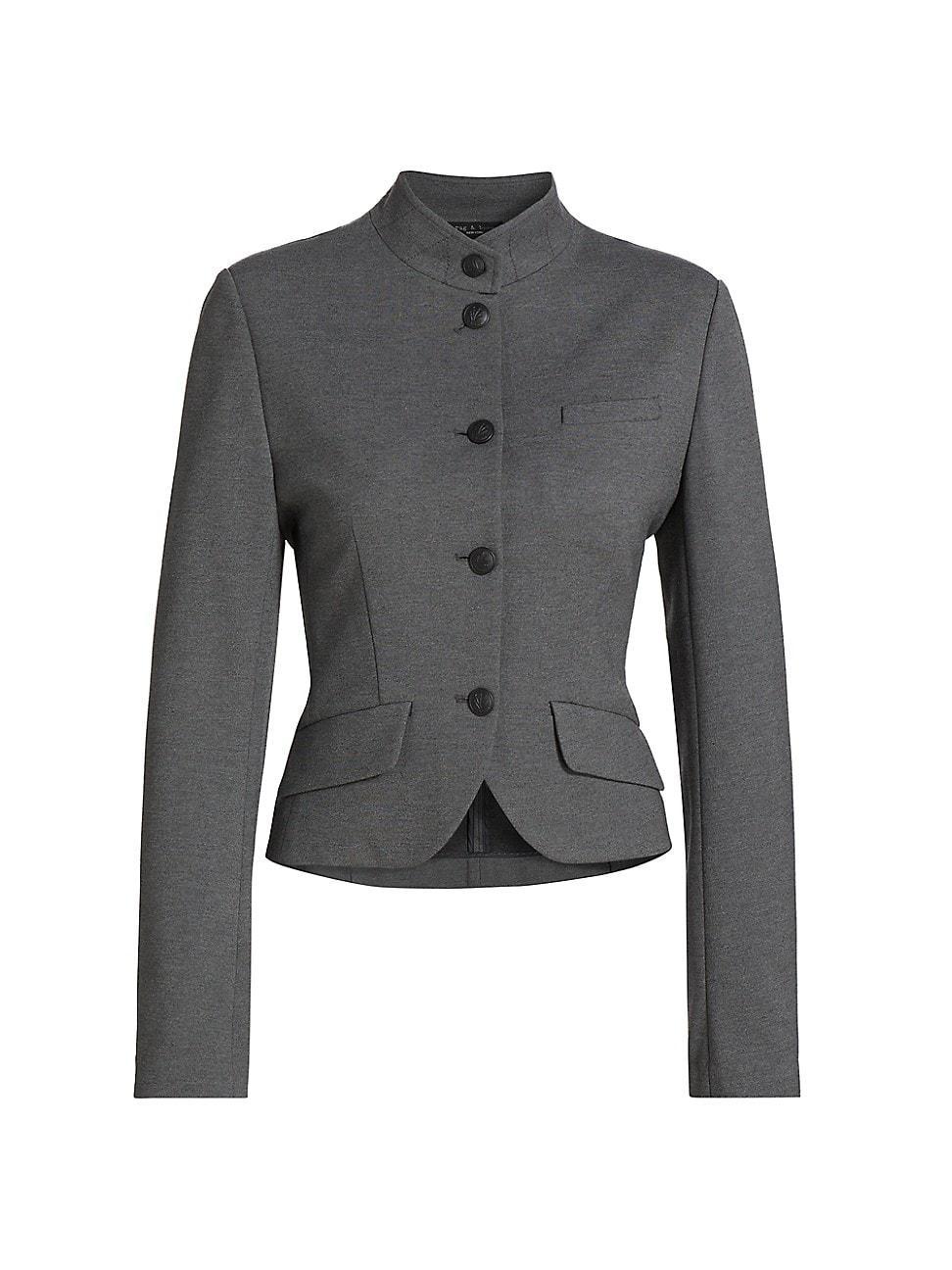 Womens Slade Cropped Ponte Blazer Product Image