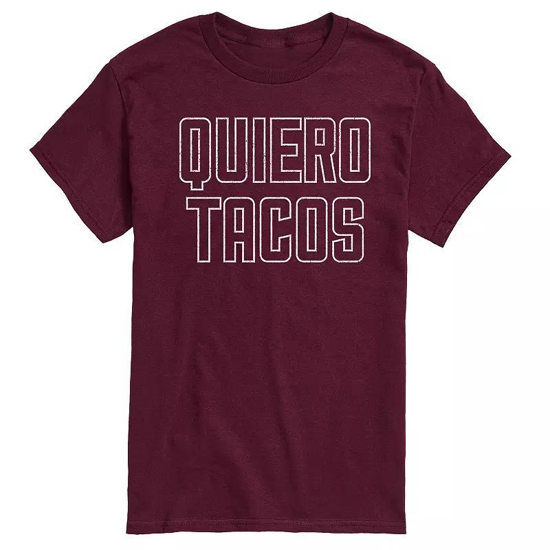 Mens Quiero Tacos Graphic Tee Product Image