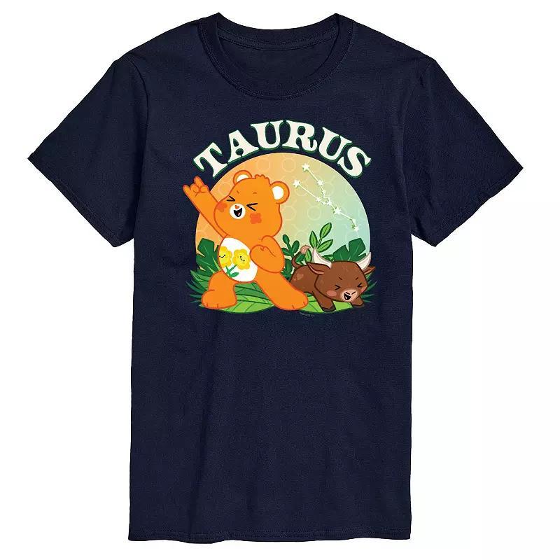 Mens Care Bears Taurus Graphic Tee Blue Product Image