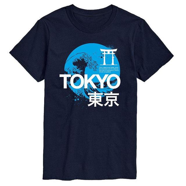 Mens Tokyo Graphic Tee Blue Product Image