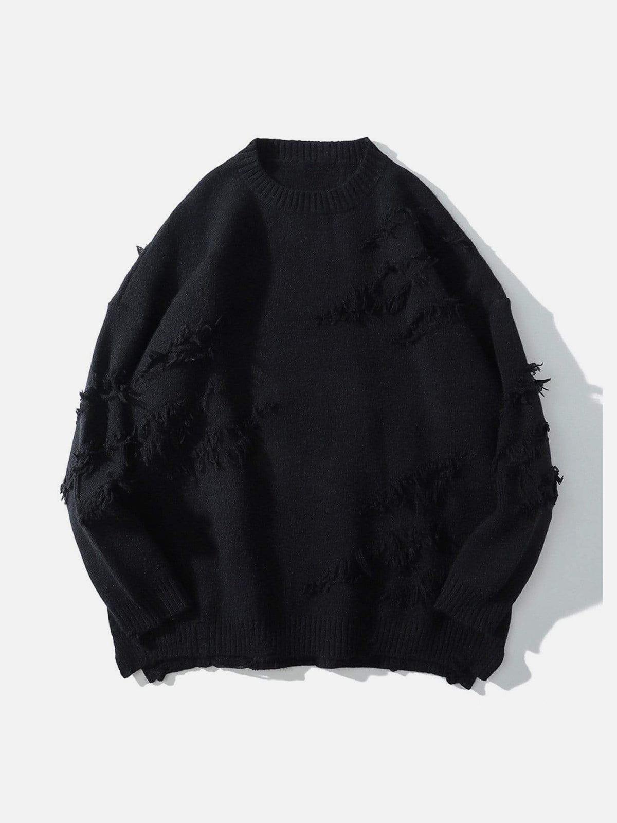 Aelfric Eden "Rwoiut" Fringed Design Sweater Product Image